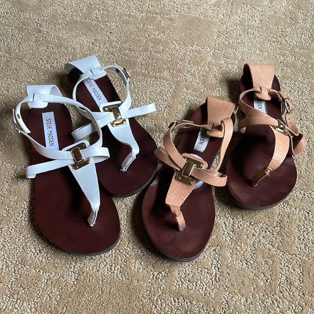 Strappy sandals/flip flops - Steve Madden - size 7.5